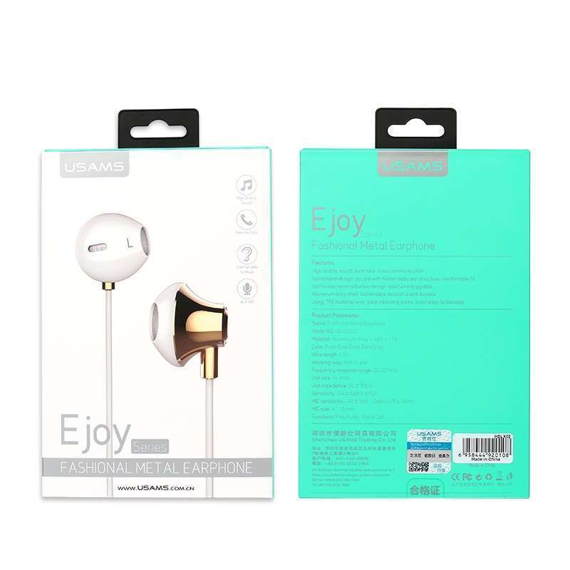 Buy USAMS Ejoy Earphone at HiFiNage in India with warranty.