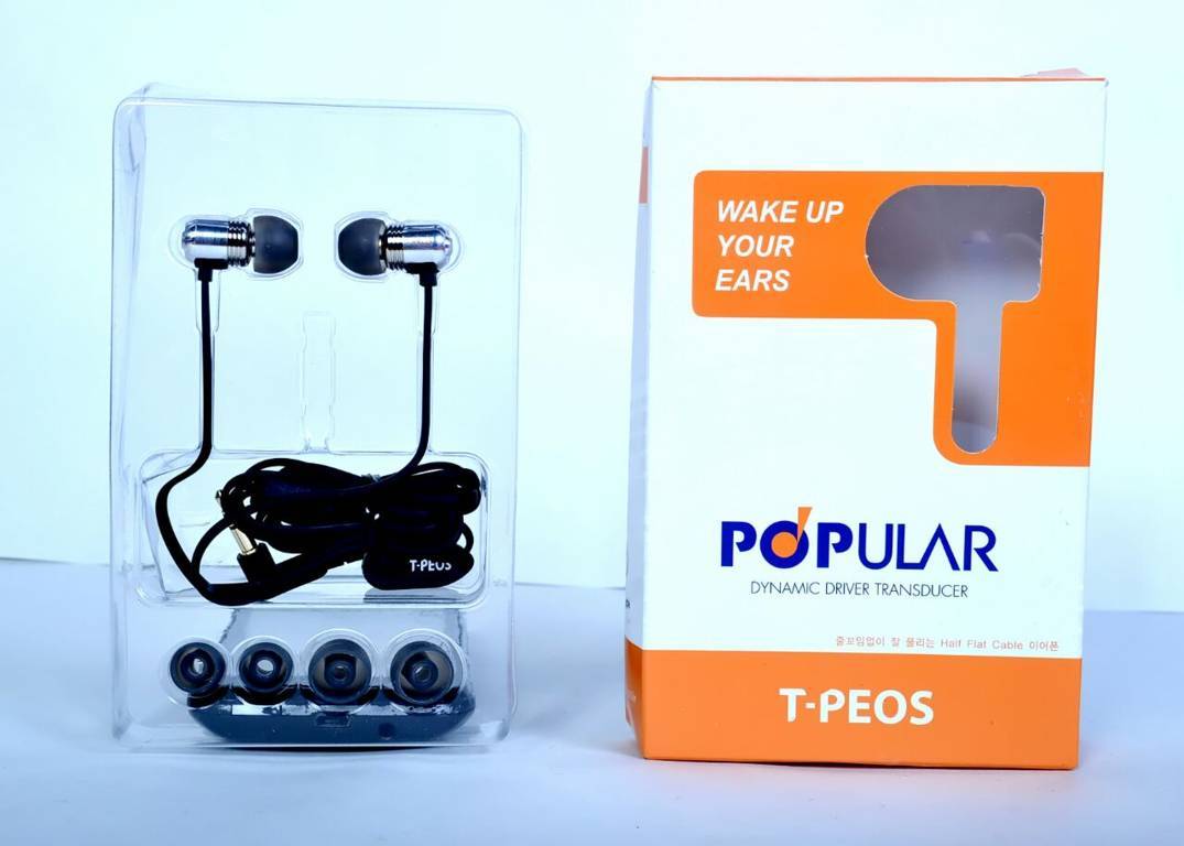 Buy T-Peos Popular Earphone at HiFiNage in India with warranty.