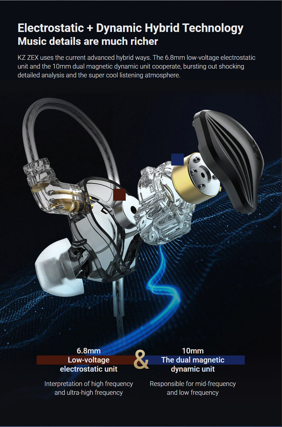 Buy KZ ZEX earphone at HiFiNage in India.