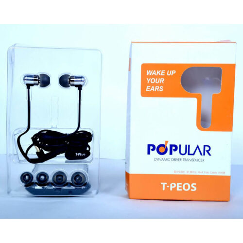 Buy T-Peos Popular Earphone at HiFiNage in India with warranty.
